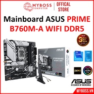 [Genuine Product] ASUS PRIME B760M-A Wifi DDR5 Mainboard, Socket 1700, 4 DDR5 Ram Slot, Wifi 6 + Bluetooth 5.2, BH 36T