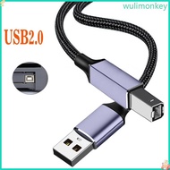 WU Reliable USB 2 0 to USB B Printer Cable Works with Printers Scanners and MIDI Keyboards