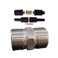 M22 to M22 15mm jet cleaner hose connection adapter nipple