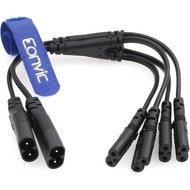 Eonvic 2 Pack IEC320 C8 Male to 2X C7 Female Y Splitter AC Power Cord 125V 10A 1 in 2 Out AC Convert