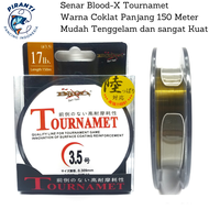 Senar Pancing Kuat Mudah Tenggelam Blood Tournamet 150M - Coklat