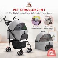 Pet Stroller 2in1 Cat & Dog – Portable Pet Stroller Max 20kg