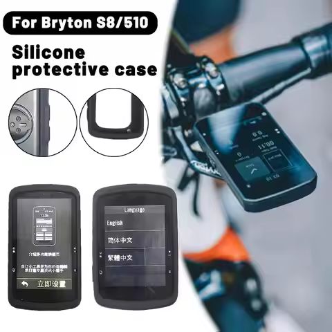 Silicone Soft Edge Shell Protective Case Screen Protector Film Cover For Bryton Rider S810/S510 GPS 