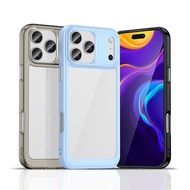 For iPhone 17 Pro Max Case Transparent PC Luxury TPU Silicone Case For iPhone 17 Pro Max Cover TPU P