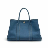 【二手商品】HERMES Garden party 30 - 牛仔藍 🄾