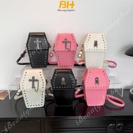 New rivet small square bag retro gothic vertical mobile phone bag women's messenger bag