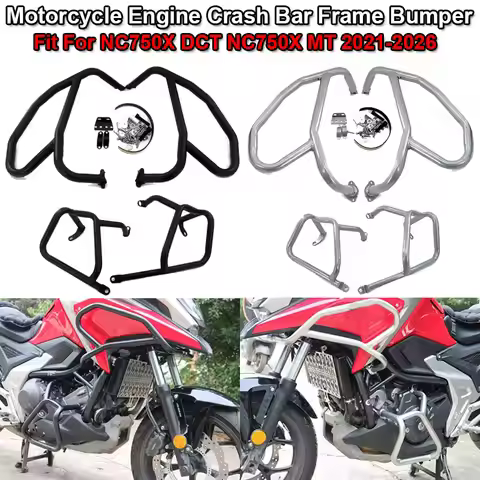 Fit For HONDA NC750X DCT NC750X MT NC750X DCT MT 2021-26 Motorcycle Highway Engine Crash Bar Frame B