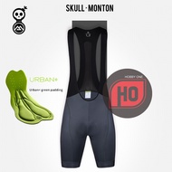 MONTON 2021 SKULL MONTON MEN CYCLING BIBSHORT Bib Short DARK GRAY