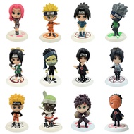 Bandai | Action Figure 6 Pcs/Lot NARUTO Sasuke Gaara Uchiha Madara Figure 7-8cm 2 Style Personality 