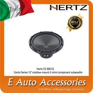 Hertz CS 300 S2 Cento Series 12" Shallow-Mount 2-ohm Component Subwoofer - Car Speaker
