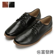 Fufa Shoes [Fufa Brand] Simple Business Formal Leather Korean Version Gentleman Work Black Brown Men's Oxford Casual