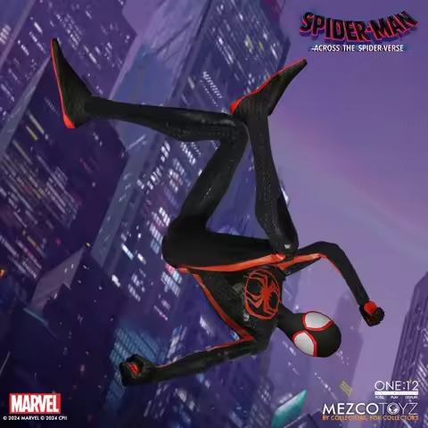 Original Mezco Toyz 1/12 Collective Spider Man Across The Spider Verse Miles Morales in Stock Anime 
