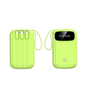 KUTA 20000Mah Powerbank Cute Mini Fast Charging With 4Cables Digital Display Portable Mini PowerBank Multi-device charge