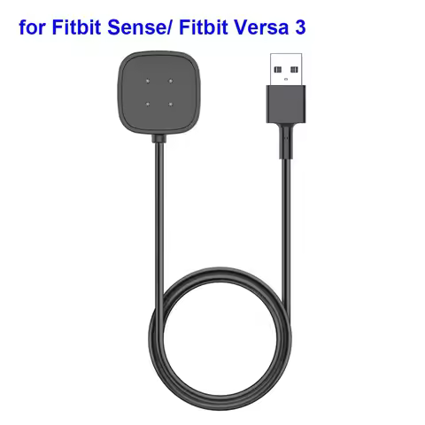 Charger for Fitbit Versa 3 4 Replacement Charging Dock Cable for Fitbit Sense 2 Versa 3 Smart Watch 