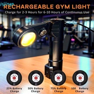 JSJJINGP Gym Lamp, 2-Color Light Source Magnetic Base Magnetic Lighting, Led Light Rechargeable Mult