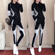 Leisure Sports Suit Women's Korean Version Two-piece Suit Women's Set Wear
