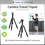 Fotopro X-5I/ X-4I PRO Aluminum Travel Tripod Lightweight Tripod with Ball Head for Camera