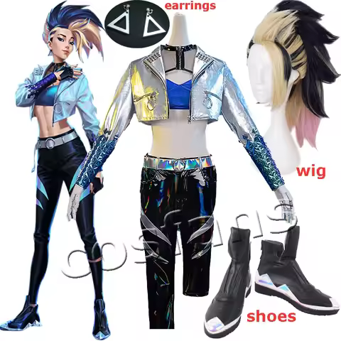 2020 KDA Akali Cosplay Costume LOL ALL OUT Cosplay Game Costume Akali Outfit Halloween Fashion Jacke