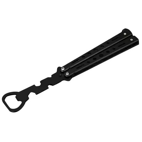 Butterfly Knife Beginner Trainer Transformable Blunt Balisong Pocket Trainer Foldable Butterfly Bott