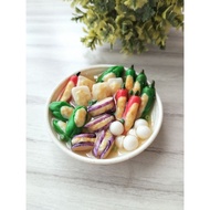 Handmade Miniature Yong Tau Fu Magnet/Decoration