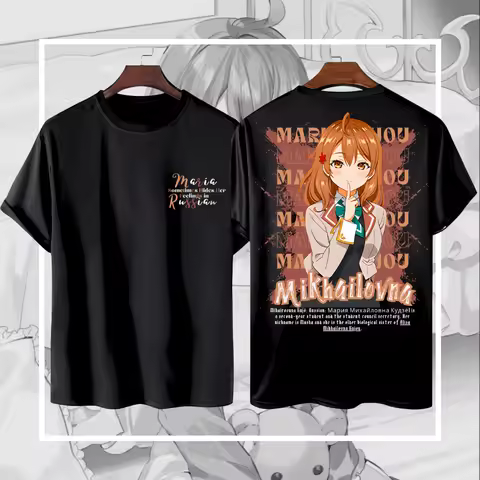 KRONE Kaos Anime MARIA MIKHAILOVNA KUJOU Katun Premium 24s Dewasa Oversize