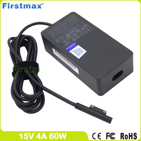 Genuine 15V 4A 65W for Microsoft Surface Laptop Charger 1706 Surface Book 2/3 Portable Adapter surfa