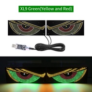 2pcs LED Animasi Pemindah Mata Mobil / Tampilan LED Multi-mode Merek Devils Eye Light / Lampu Kaca D