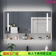 S-6💝XWBathroom Mirror Cabinet Wall-Mounted Mirror Box with Storage Rack Bathroom Dressing Mirror Modern Storage Cabinet
