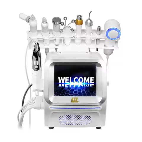 Professional 9 in 1 Hydro H202 Aqua Peel Facial Machine Skin Whitening Moist Hydrodermabrasion Machi