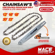 12" 16" 18" 20" 22" OREGON / OGAWA Chainsaw Chain Rantai Lite-Max Guide Bar Chainsaw Ogawa Chainsaw Spare part Guide Bar