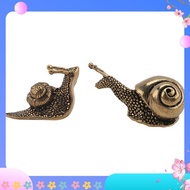 [a1t7jhwv]2Pcs Snail Decor Outdoor Pond Garden Snail Figurine Brass Snail with Decor Effect the Mean