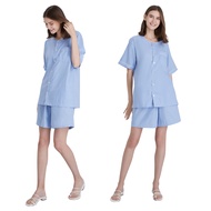 CARA คาร่า ชุดนอน 2 ชิ้น เสื้อเชิ้ต + กางเกง ชุดนอนผู้หญิง ชุดนอนผู้ชาย เสื้อนอน กางเกงนอน ไม่ระคายผ