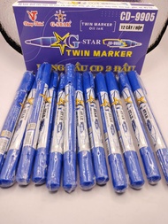 Hộp 12 Bút Lông Dầu 2 Đầu Gstar CD-9905