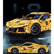 GULY 10622 Corvette C8 Super sports car assembly toy Christmas Christmas birthday gift