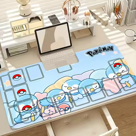 Cute Piplup Pokemon TCG Playmat Extended Gaming Mouse Pad