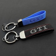2025 Women Man Suede Leather Luxury Car Keychain For Volkswagen VW Polo Golf 4 5 6 7 8 MK4 MK5 MK6 M
