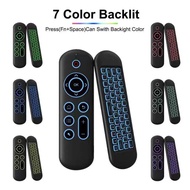 Mini Bluetooth 5.0 Keyboard 2.4G Wireless Air Mouse Backlight Voice Remote Control for Computer Laptop Android TV Box Smart TV