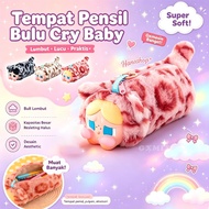 Original CryBaby Cute Fur Pencil Case / CryBaby Stationery Storage / CryBaby Pencil Case/ Girls Penc