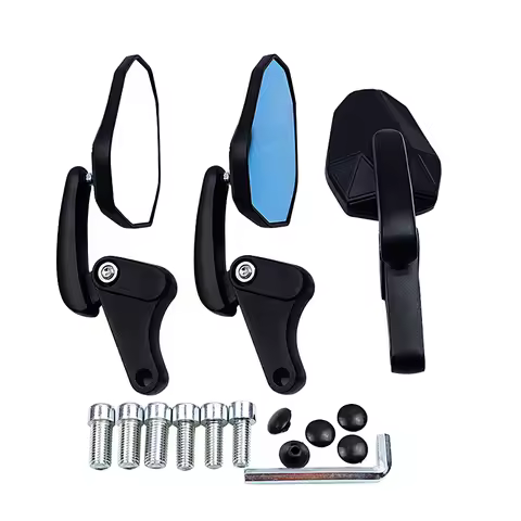 Scooter Side Mirrors Universal Motorbike 8/10mm Screw Adjustable Rear View Mirror Angles For Honda Y