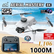 New L106/L106-1 RC Drone 8K HD Professional 5G WIFI Camera Airplane Video UAV With Screen Remote Con