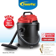 PowerPac Wet &amp; Dry Bagless Vacuum Cleaner with Blower, Vacuum Cleaner With HEPA Filter 16KPa Suction (PPV1300)