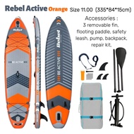 แพดเดิลบอร์ด Rebel Active Inflatable SUP Board with Paddle Pump and Backpack All-Round Stand Up Padd