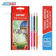 Joyko Reversible Colored Pencils [Bi-Color/12/24 Colors] / Color Pencil Pencil Pencil Pencil Pencil