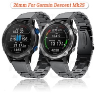 Suitable for Garmin Watch Garmin Fenix 5X6X/7X pro Three Stainless Steel Quick Release Replacement Strap Adjustable Strap