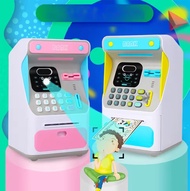 Simulated Facial Recognition Password Unlocking Money Bank ATM Machine Money Bank Children's Toys