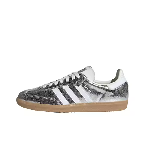 Adidas Originals SAMBA OG Low top German Army Trainers Women's Silver JR0035