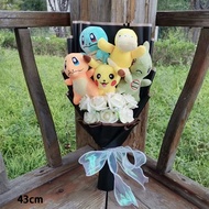 cod Pokemon Plush Anime Figures Pikachu Psyduck Snorlax Mew Charizard Plush Bouquet Christmas and Va