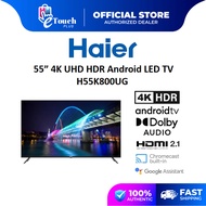 Haier 55 Inch UHD 4K Android TV With Chromecast Google Play H55K800UG | H55K66UG PLUS Television 电视机