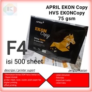 HVS F4 75 gsm paper 1 ream HVS F4 75 gsm EKON copy 500 sheets