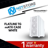 TECWARE FLATLINE TG MATX CASE- WHITE - TWCA-FTLN-WH